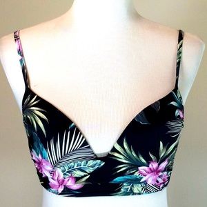 Floral Print Bikini Top